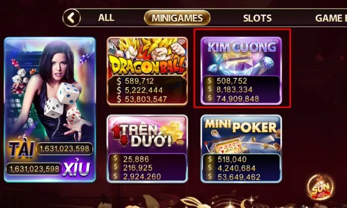 Kim Cương Sunwin Các bước chơi Kim Cương tại Sunwin