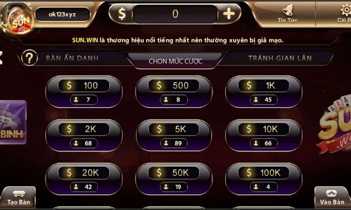 Hướng dẫn luật chơi mậu binh chuẩn chỉnh cho tân thủ