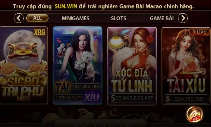 Trò chơi xóc đĩa tứ linh được thiết kế với giao diện đẹp mắt